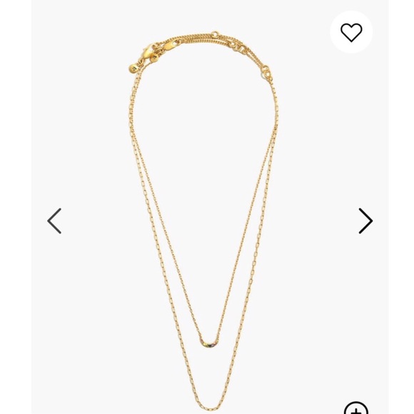 Madewell Rainbow Pavé Moon Necklace Set - Picture 5 of 10